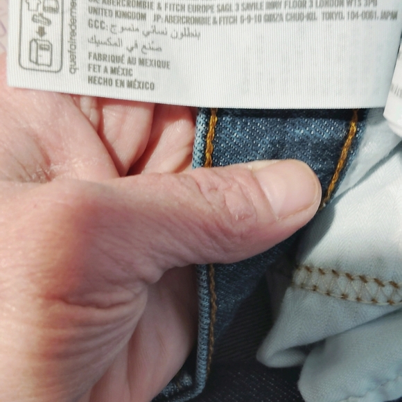 ABERCROMBIE & FITCH 90'S STRAIGHT ULTRA HIGH RISE TALL 27/4 Y2K MOM JEANS RETRO - Picture 8 of 9